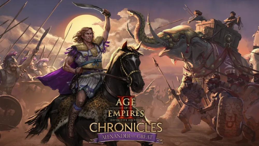 Age of Empires II: DE – Alexander the Great key art